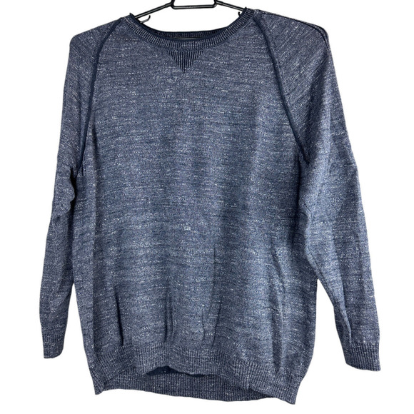 Tommy Bahama Di Sabbia Flip Reversible Sweater Crew Blue Swell Men's Size XXL - Picture 4 of 11